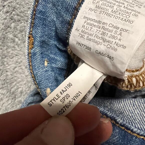 Madewell Jeans Womens 27 Perfect Vintage Distressed Raw Hem High Rise Pants - Picture 8 of 12